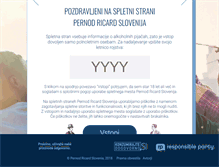 Tablet Screenshot of pernod-ricard-slovenia.com